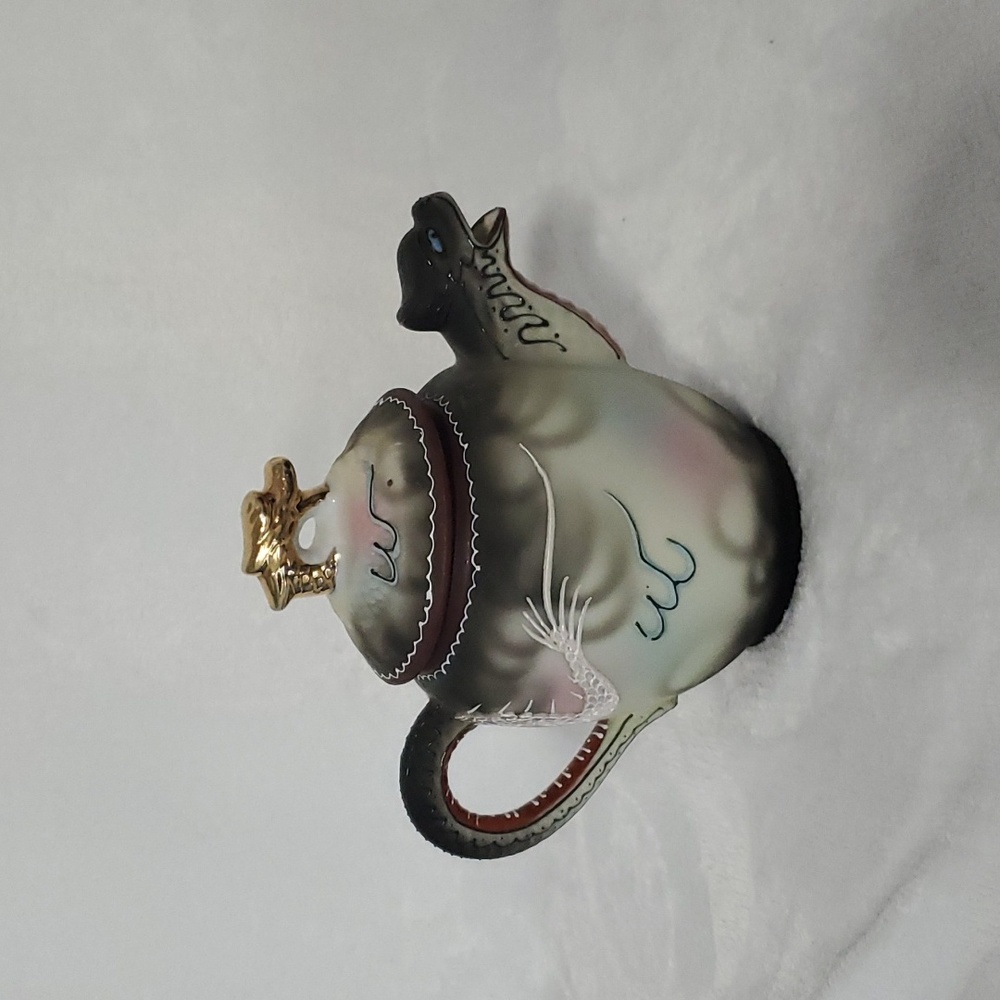 🏠 Takito Dragonware Moriage Style Slipware Dragons w/ Wings Japan Tea Pot